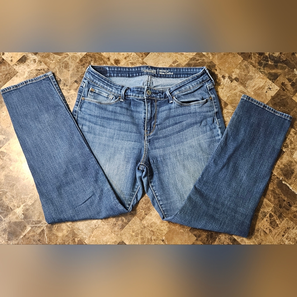 Signature by Levi Strauss Medium Wash Cropped Ankle Jeans - Picture 5 of 9